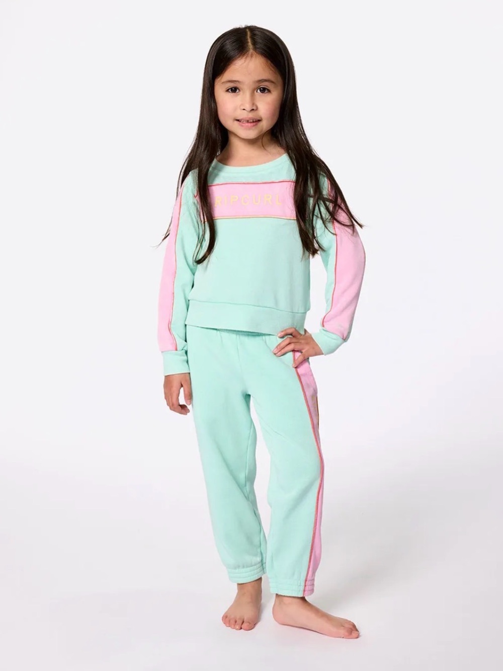 Rip Curl Little Girls Surf Revival Crewneck Sweats 3-4T